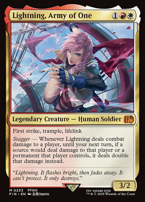 Lightning, Army of One, from Final Fantasy (#233)
