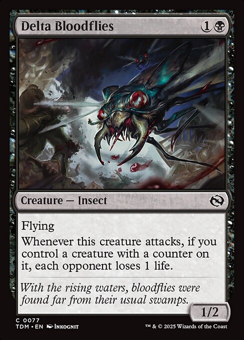 Delta Bloodflies, from Tarkir: Dragonstorm (#77)