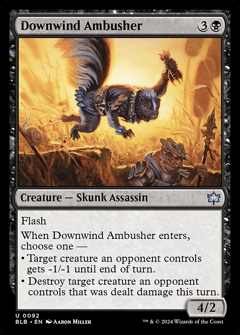 Downwind Ambusher, from Bloomburrow (#92)