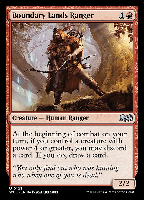 Boundary Lands Ranger, from Wilds of Eldraine (#123)